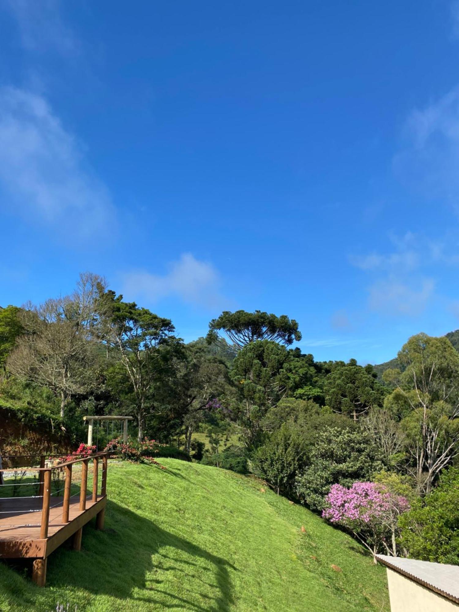 Chales Fazenda Floresta Das Araucarias Cunha Bagian luar foto