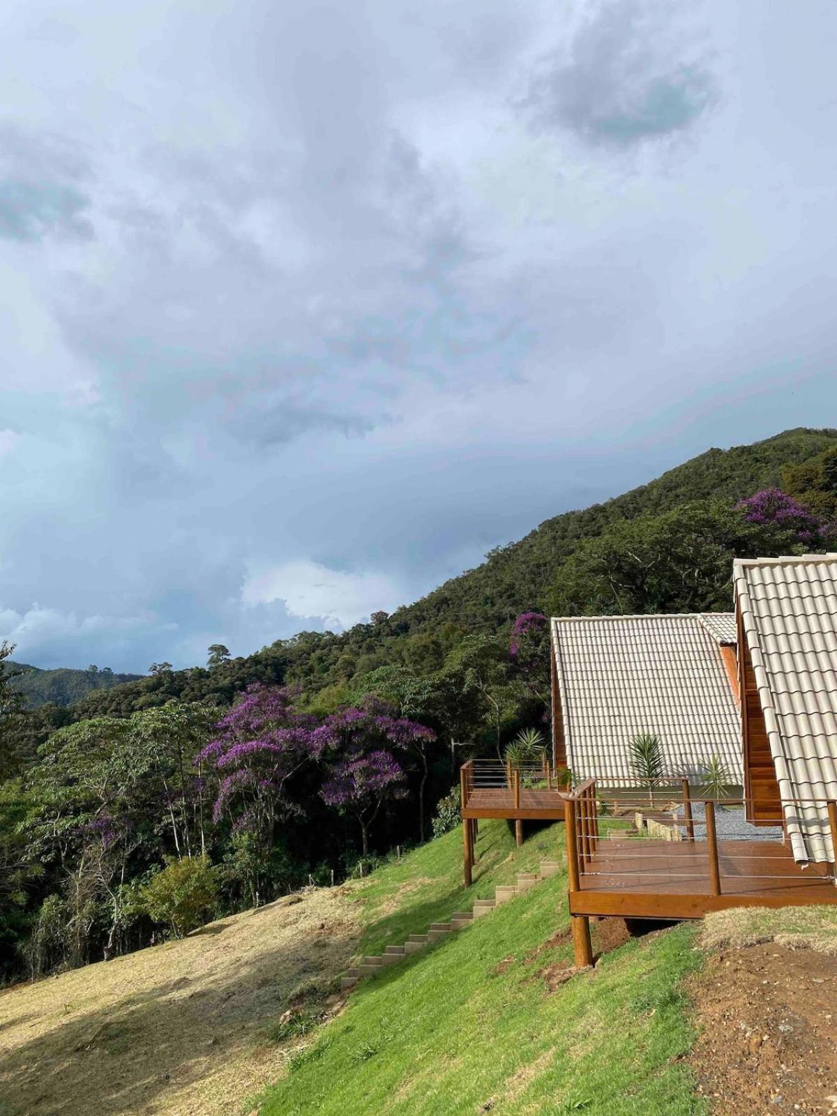 Chales Fazenda Floresta Das Araucarias Cunha Bagian luar foto
