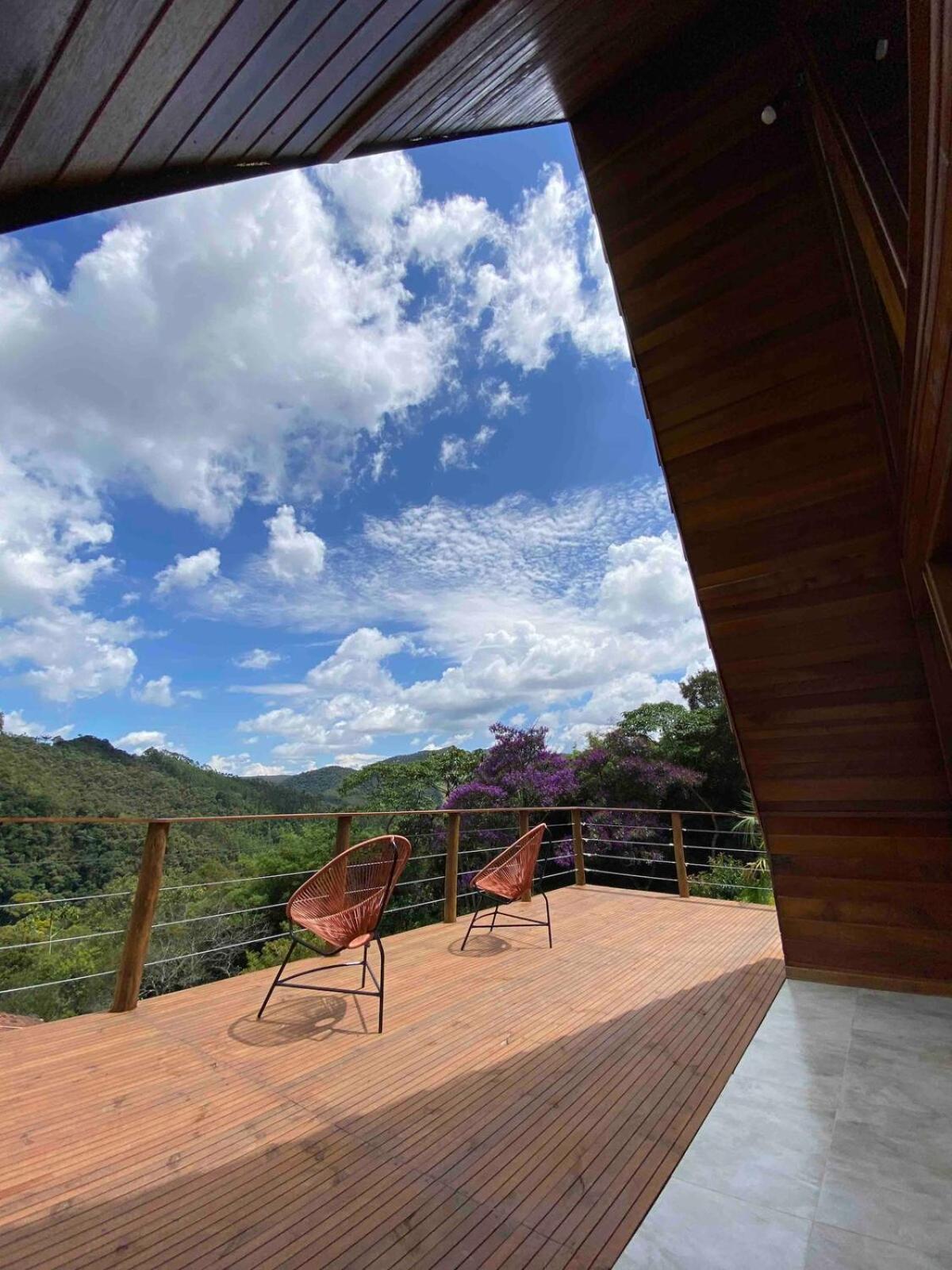 Chales Fazenda Floresta Das Araucarias Cunha Bagian luar foto